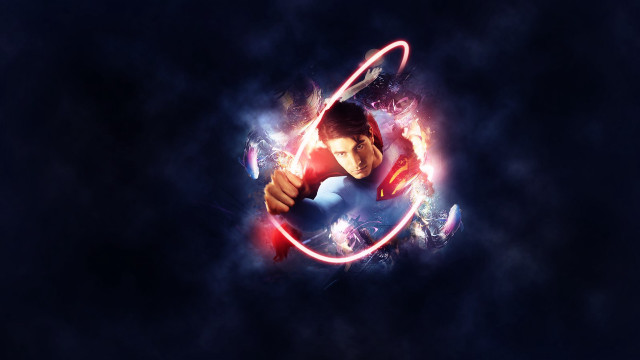 Heroic red light glow man free wallpaper for desktop - medium preview image