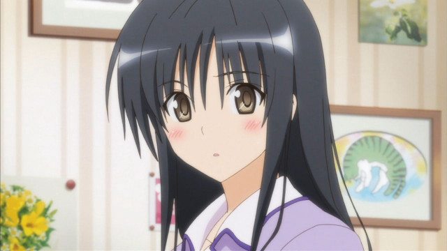 Girl black hair purple shirt free wallpaper for desktop - medium preview image