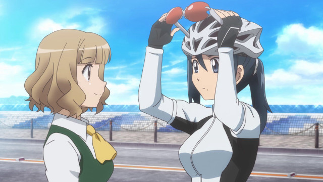 Women uniform road sky fence free wallpaper for desktop - medium preview image