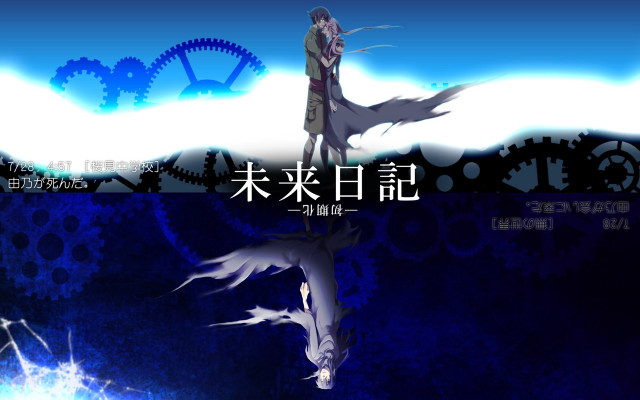 Anime couple sky background clouds free wallpaper for desktop - medium preview image