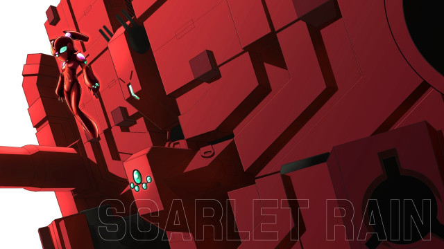 Red wall man clock mecha free wallpaper for desktop - medium preview image