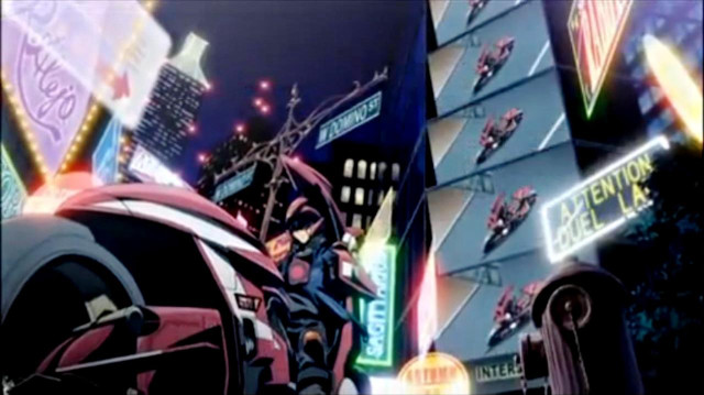 Futuristic city neon signs night free wallpaper for desktop - medium preview image