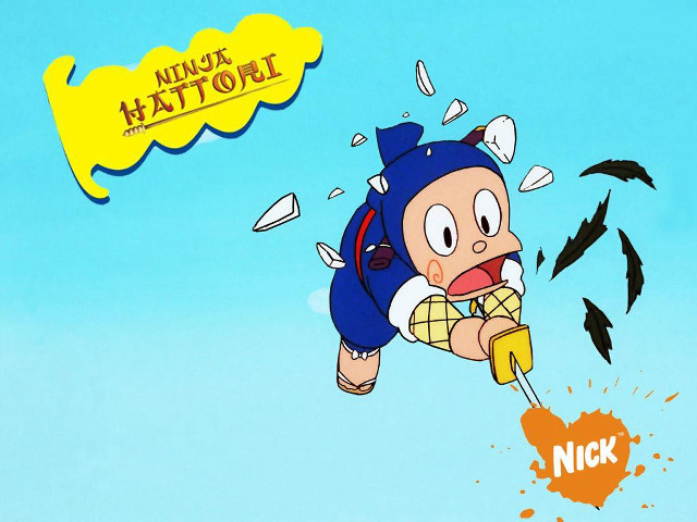 Cartoon character flying birds ninja free wallpaper for desktop - medium preview image