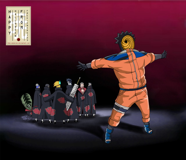 Cartoon man orange outfit sword free wallpaper for desktop - medium preview image