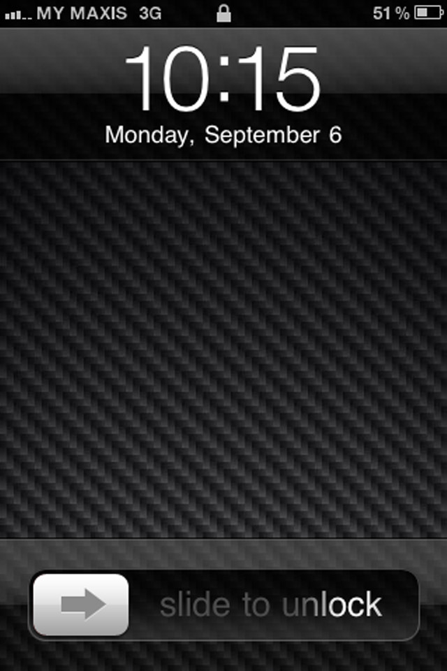 Black iphone clock message #1015 free wallpaper for mobile - medium preview image