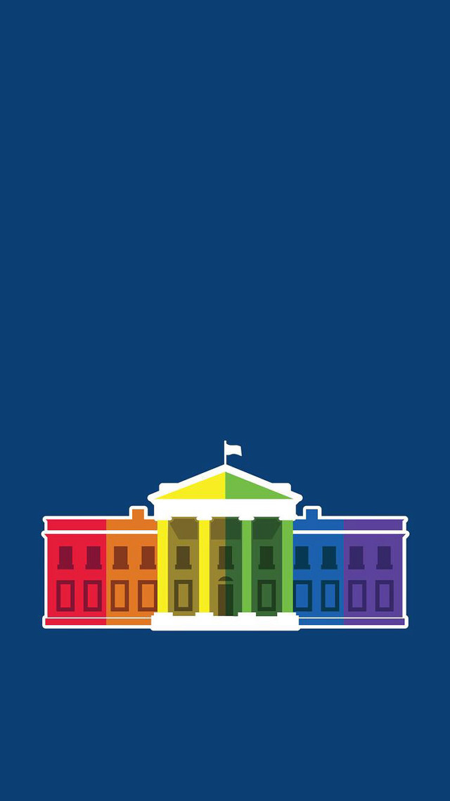 Rainbow building blue background rainbow free wallpaper for mobile - medium preview image
