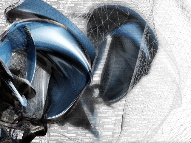 Headphones computer screen background lines free wallpaper for desktop - medium preview image