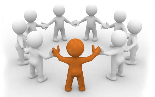 Group arms circle hands outside #2 free wallpaper for desktop - medium preview image