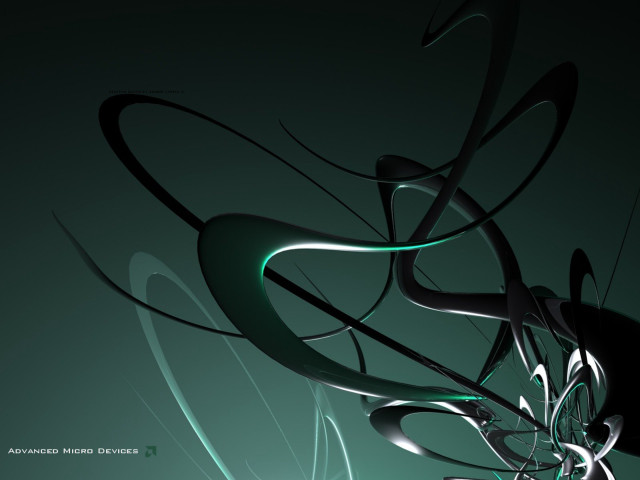 Abstract green black swirl generative free wallpaper for desktop - medium preview image