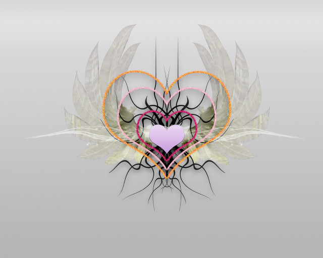 Heart wings heart shaped object #2 free wallpaper for desktop - medium preview image