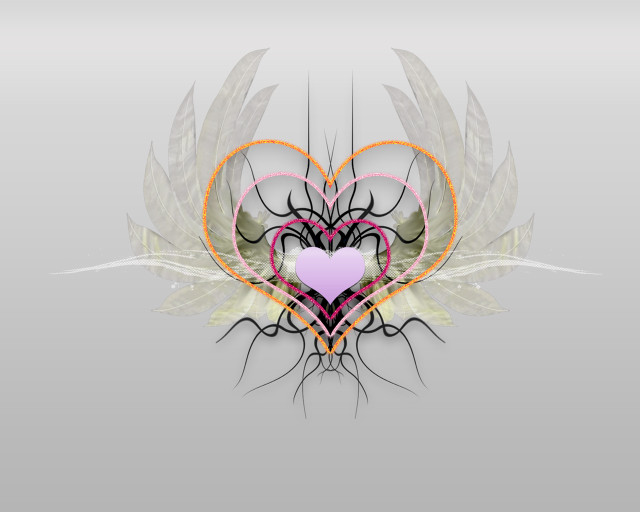 Heart wings heart shaped object #3 free wallpaper for desktop - medium preview image