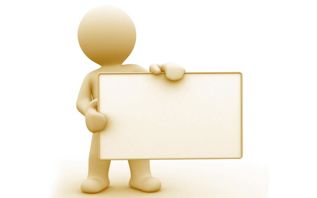 Person holding whiteboard pointing thumb free wallpaper for desktop - medium preview image