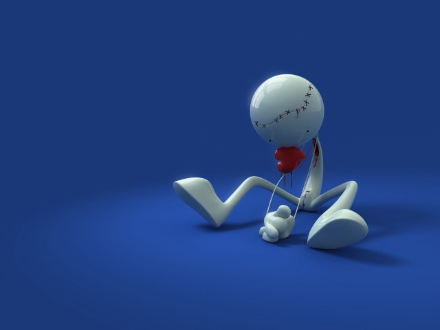White cartoon character red nose #4 free wallpaper for desktop - medium preview image