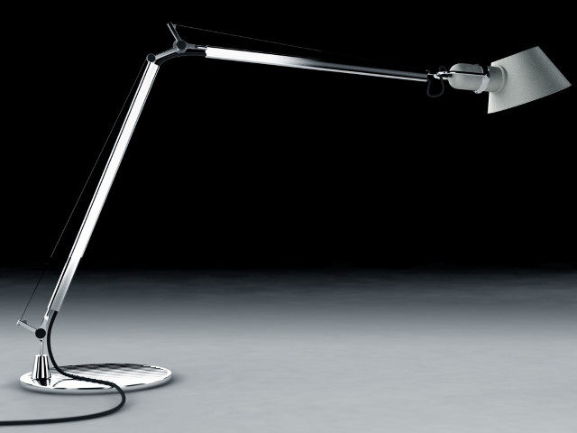 Desk lamp black background white free wallpaper for desktop - medium preview image