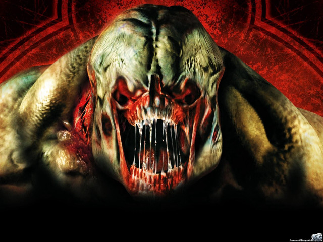 Demonic creature large teeth fangs free wallpaper for desktop - medium preview image
