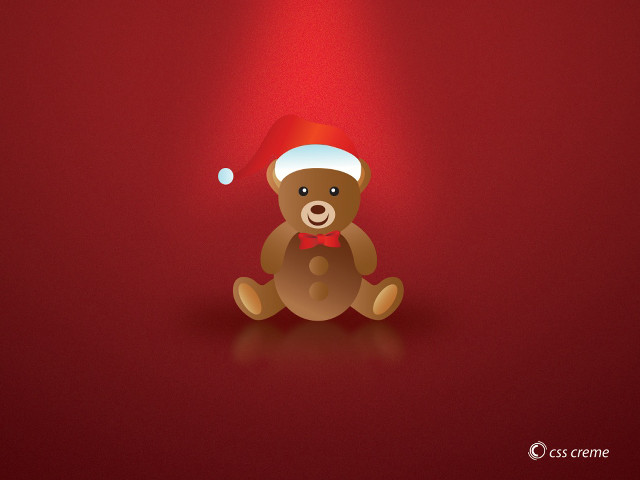 Teddy bear santa hat red #10 free wallpaper for desktop - medium preview image