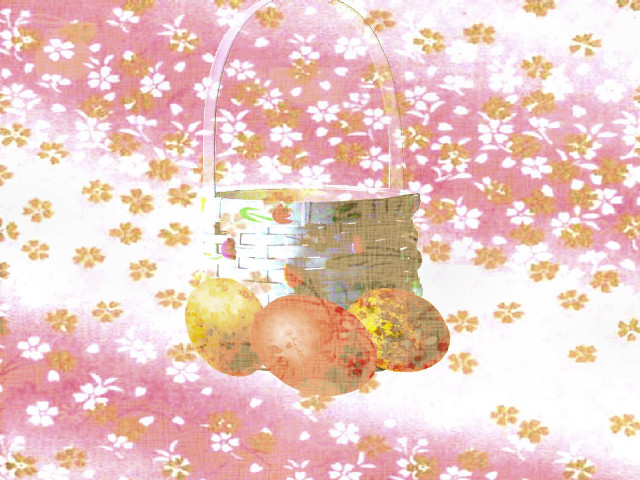 Basket fruit hanging string pink free wallpaper for desktop - medium preview image