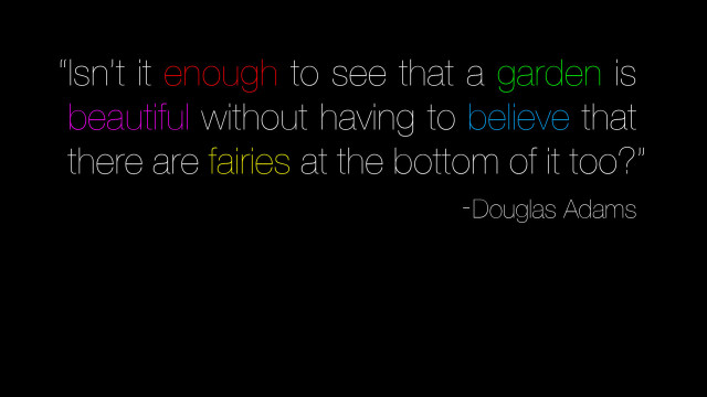 Douglas adams gardening quote tips free wallpaper for desktop - medium preview image
