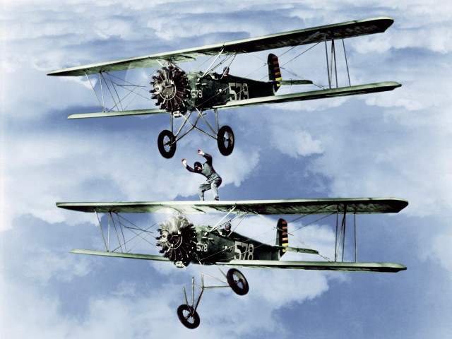 Three planes sky man wing free wallpaper for desktop - medium preview image