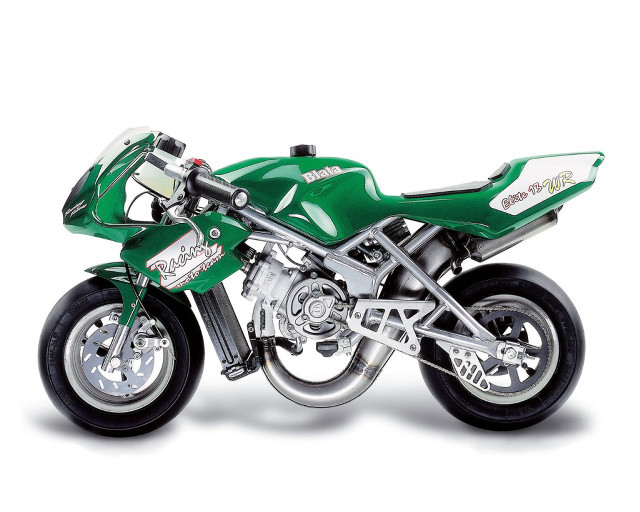 Green motorcycle white background image free wallpaper for desktop - medium preview image