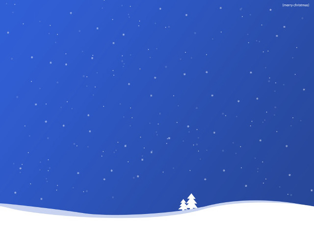 Snowy landscape tree stars blue free wallpaper for desktop - medium preview image