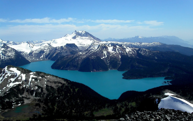 Lake mountains plane window blue free wallpaper for desktop - medium preview image