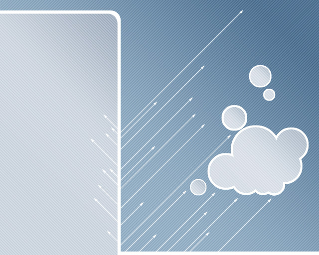 Blue white background cloud bubbles free wallpaper for desktop - medium preview image