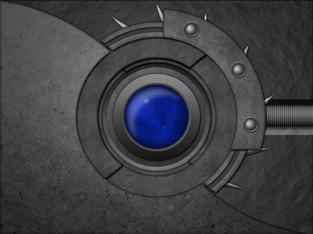 Metal blue spikes rivets gray #4 free wallpaper for desktop - medium preview image