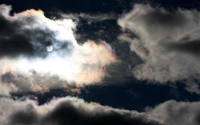 Bright sun clouds white circle #4 free wallpaper for desktop - medium preview image