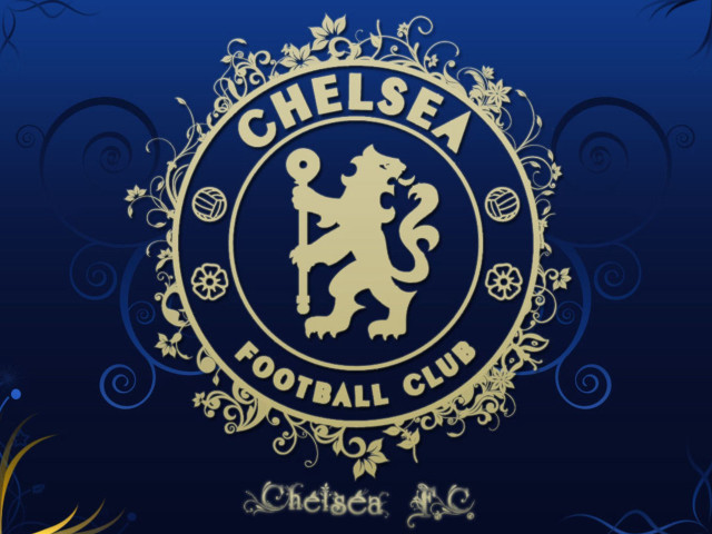Chelsea lion logo gold foiling free wallpaper for desktop - medium preview image