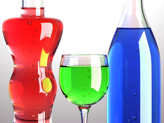 Glass of wine and bottle free wallpaper for desktop - medium preview image