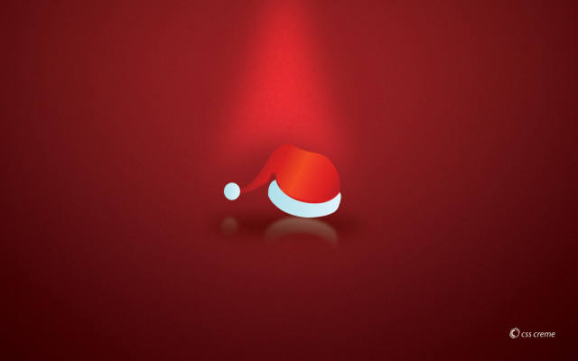Red background santa hat red #2 free wallpaper for desktop - medium preview image