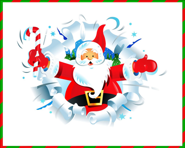 Santa claus presents christmas decoration #3 free wallpaper for desktop - medium preview image