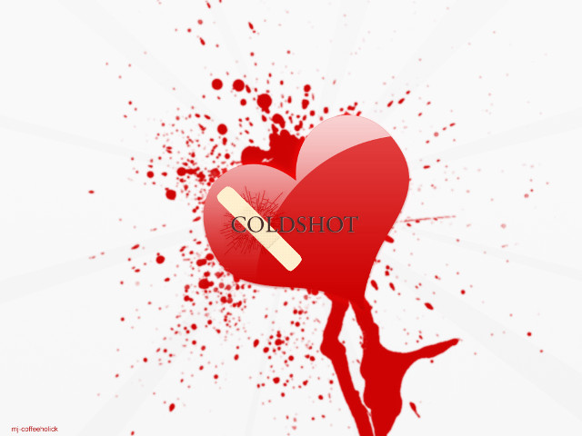 Heart band aid blood splatter free wallpaper for desktop - medium preview image