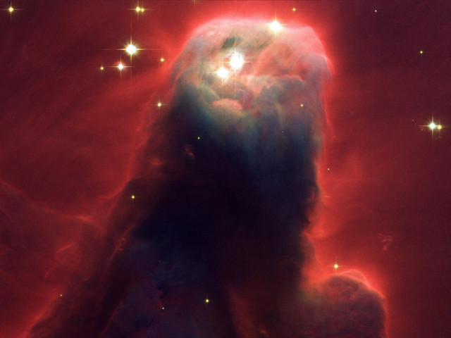 Large star cluster bright red free wallpaper for desktop - medium preview image