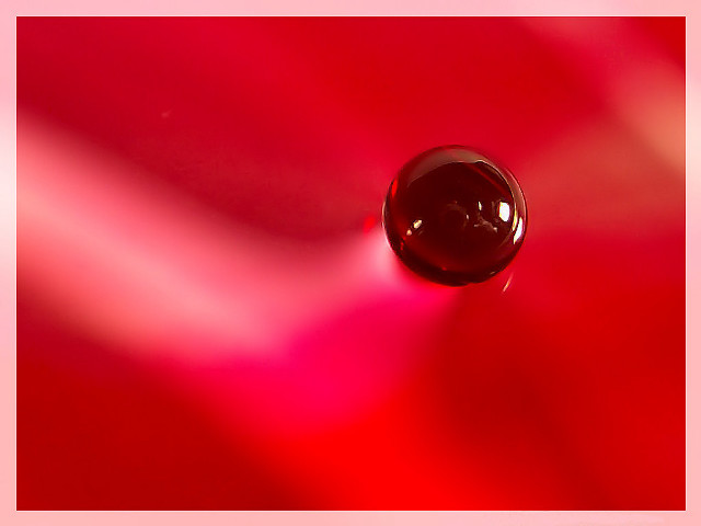 Water drop red surface pink free wallpaper for desktop - medium preview image