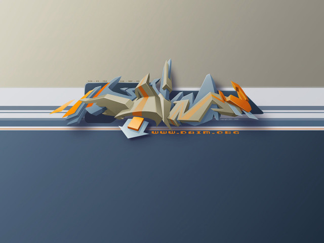 Blue orange abstract background mountain #3 free wallpaper for desktop - medium preview image