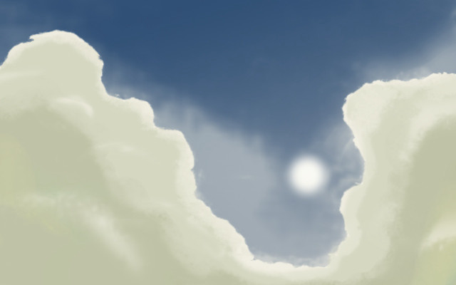 Sky clouds sun blue background #3 free wallpaper for desktop - medium preview image