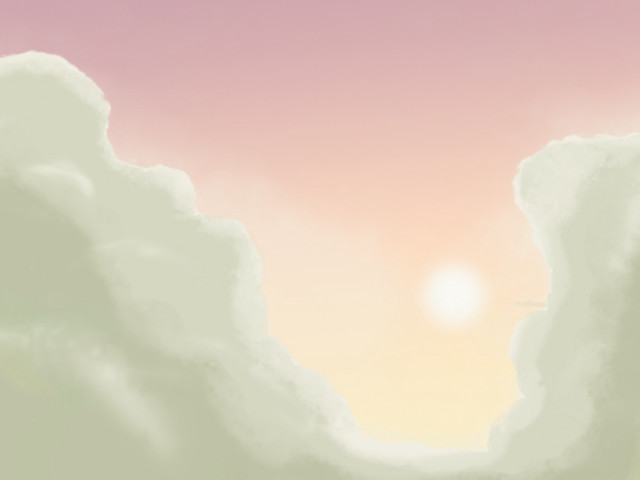 Sunset clouds plane flying sky #3 free wallpaper for desktop - medium preview image