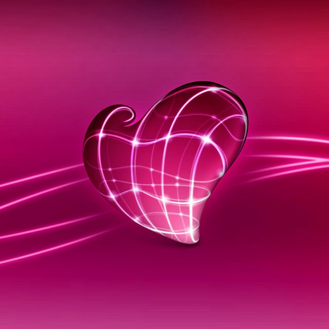 Heart pink wave heart video free wallpaper for tablet - medium preview image
