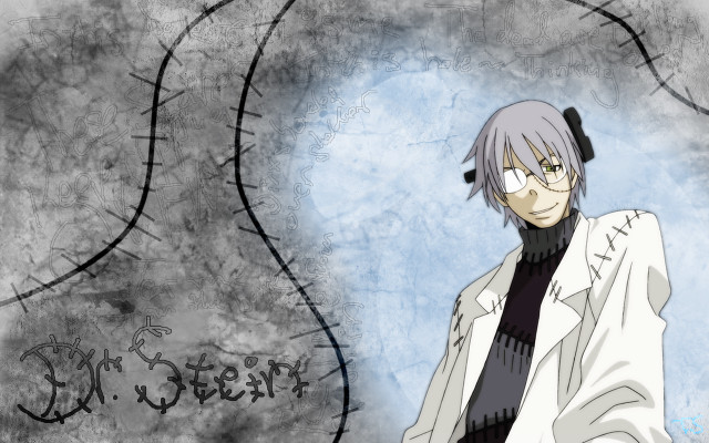 Man glasses white coat graffiti free wallpaper for desktop - medium preview image