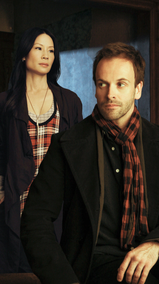 Man woman sitting room blue free wallpaper for mobile - medium preview image