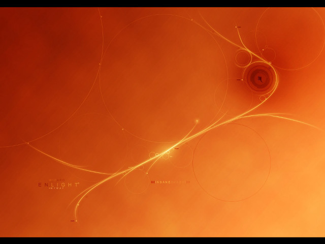 Yellow background circles black border free wallpaper for desktop - medium preview image