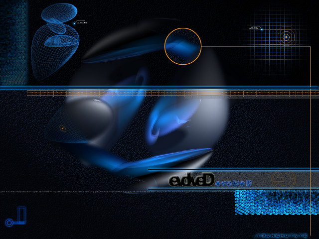 Blue black background yellow design free wallpaper for desktop - medium preview image