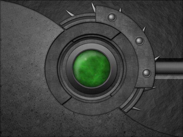 Metal green light center rod #3 free wallpaper for desktop - medium preview image