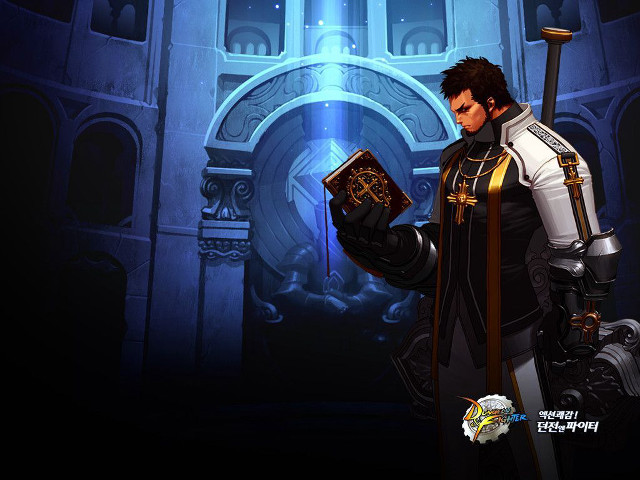 Man holding book blue background free wallpaper for desktop - medium preview image