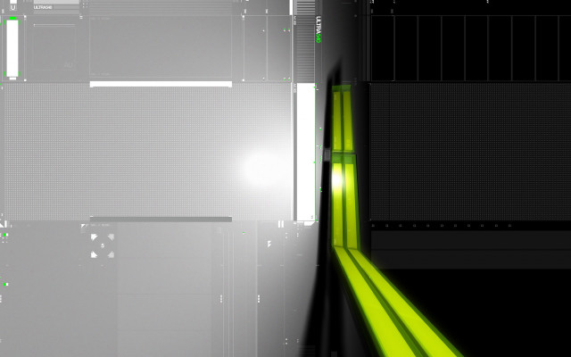 Green light window black wall free wallpaper for desktop - medium preview image