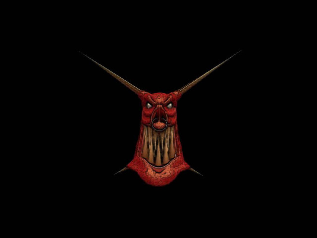 Red demon horns fangs dark free wallpaper for desktop - medium preview image