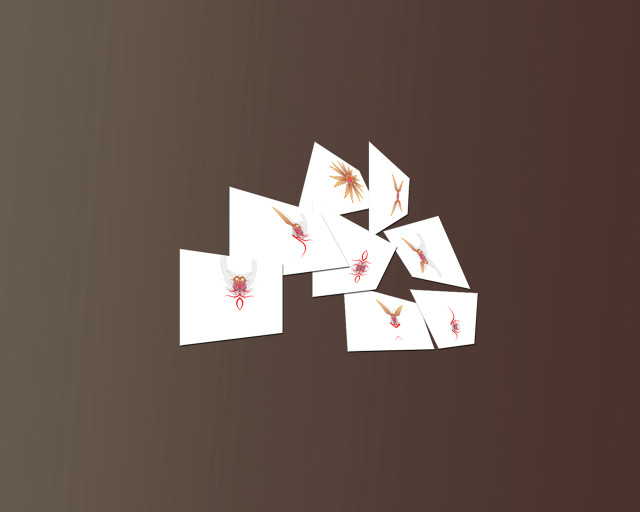 Cards table brown background red #3 free wallpaper for desktop - medium preview image