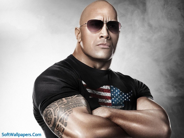Bald man sunglasses posing arms free wallpaper for desktop - medium preview image